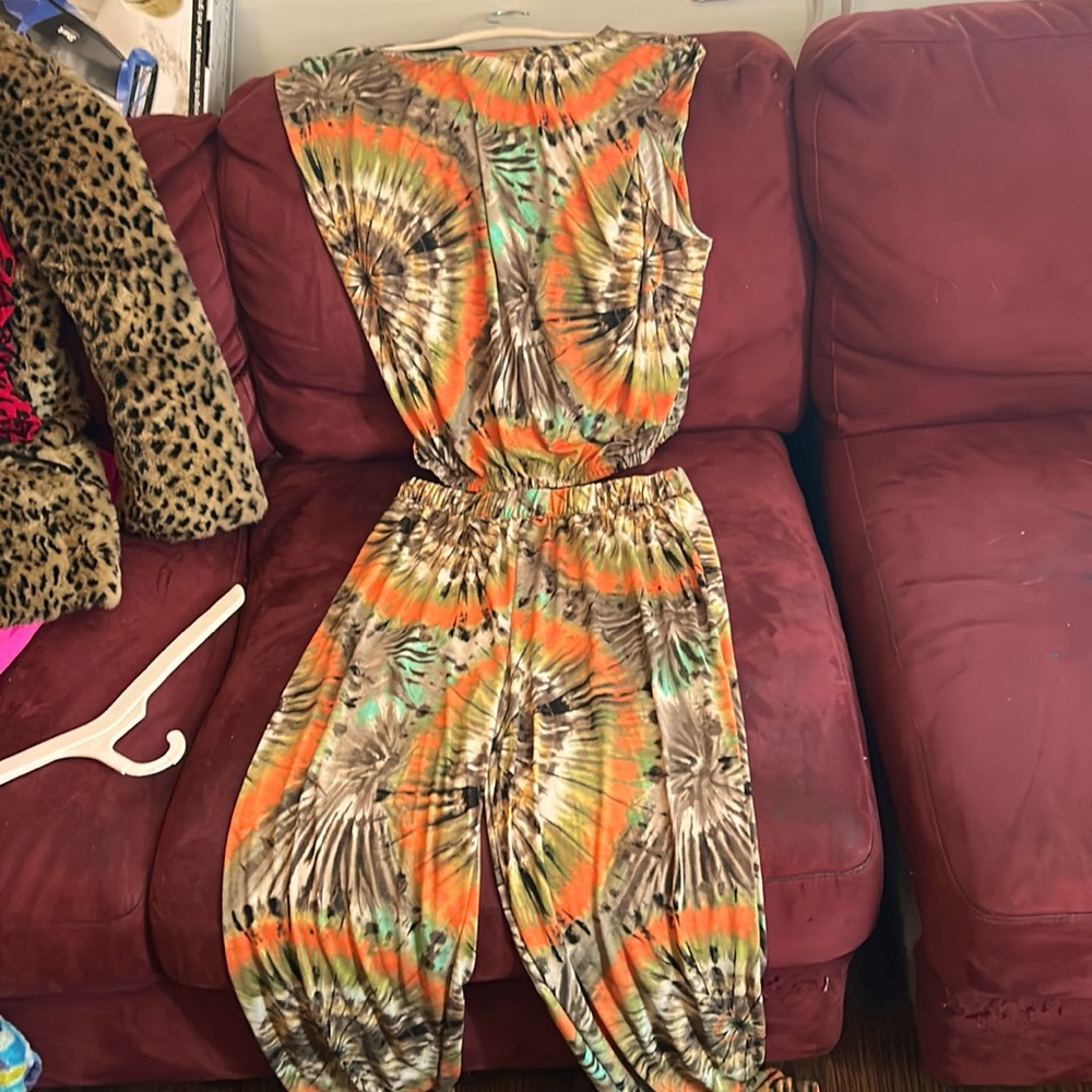 Pants & top tie dye only worn once